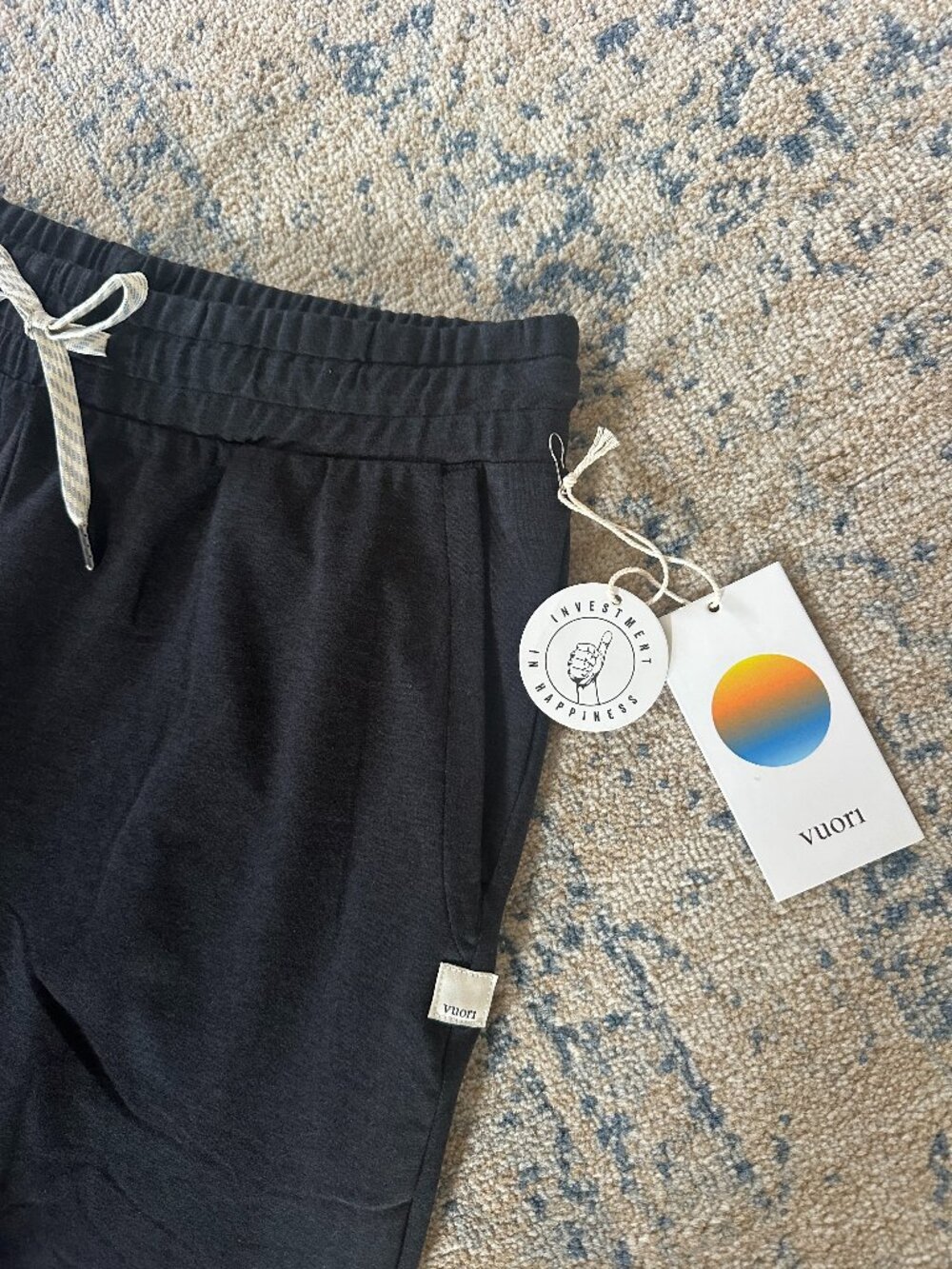 NWT Vuori Halo Essential Wideleg Pants Black Heather M - Picture 4 of 10